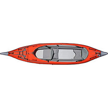 ADVANCED ELEMENTS AE1007-E AdvancedFrame Convertible Elite Inflatable Kayak Red