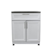 Blue Sky Outdoor Living White Shaker 2-Piece Outdoor Kitchen Combo Set – Weather-Resistant Modular Cabinets