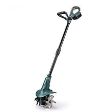 JJCC Cordless Rotavator, Electric Garden Tiller with 1300Mah Rechargeable Battery, Aluminum & Manganese Steel Blade, Portable Cultivator for Garden, Vegetable Plots