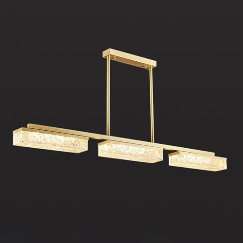 MVNOIRE Modern Resin Lampshade Pendant Light Three Color Dimmable All Copper Lamp Body LED Source Indoor Decorative Hanging for Pool Table Bar