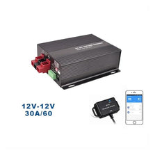 Solar Charge Controller, Smart DC Charger 12V 60A 30A with Booster Support Bluetooth App Lithium Battery Fully Automatic Charging(12v 30a)