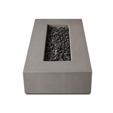 BBQGuys Signature Estes 60-Inch Low Rectangle Natural Gas Fire Table - Flint - 143NG-FLNT