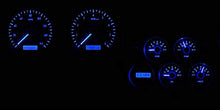 Dakota Digital 1968-77 Chevy Corvette VHX System Satin Alloy Blue