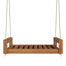 Amish Casual The Lancaster Amish Crafted Porch Daybed Swing, Made in The USA from Kiln Dried Pine (4 Foot, Cedar Stain)