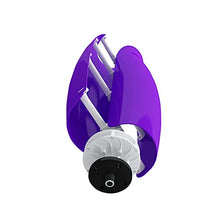 OLONETO 1200W-2000W Vertical Axis New Energy Tulip Wind Turbine 12V/24V Breeze Start Power Generation System Wind and Solar Complementary Power Supply System (Color : Purple, Size : 1200W)