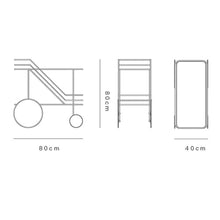 Modern Sofa Side Table Trolley Storage Rack Snack Hand Pushed Serving Cart Living Room Dining Simple