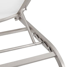 America Luxury - Outdoor Lounge Chair Chaise Set of 4 Aluminum Metal White