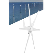 HUIZHITENGDA 12v, Horizontal Wind Turbine Generator,3000W with MPPT Charge Controller Wind Power System 6 Blades for Outdoor Patio(12V-48V)