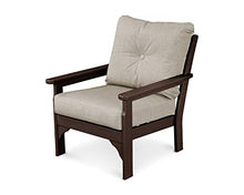 POLYWOOD® Vineyard Deep Seating Chair, Mahogany/Cast Ash
