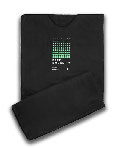 Deep Modality Professional Mineral Edition v1 Infrared Sauna Blanket - Home Sauna for Athletes - Portable Sauna - Far Infrared Sauna - 9 Level Heat Control