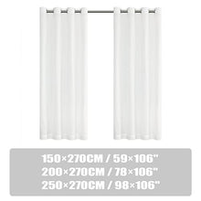 Outdoor Curtain for Patio, Sunscreen and Shading, White Sheer Outdoor Garden Waterproof Window Curtains with Stainless Eyelet Top, 2 (Size : 250X270CM) (150X270CM)
