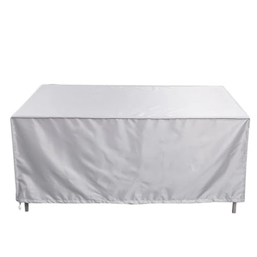 Furniture Cover 210D Oxford Protective Patio Furniture Covers Garden Table Waterproof Windproof(210D Silver,330x220x90cm)