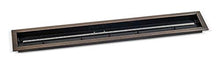 48"x 6" Linear Channel Oil Rubbed Bronze Drop-in Pan with Spark Ignition Kit - Natural Gas