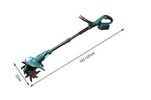JJCC Cordless Rotavator, Electric Garden Tiller with 1300Mah Rechargeable Battery, Aluminum & Manganese Steel Blade, Portable Cultivator for Garden, Vegetable Plots