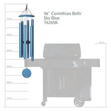 Corinthian Bells by Wind River - 56 inch Sky Blue Wind Chime for Patio, Backyard, Garden, and Outdoor Decor (Aluminum Chime) Made in The USA