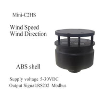 Aoleaby Mini Wind Speed and Direction Sensor, Mini-C2HS Anemometer Weather Station Air Temperature Tester(Mini-C2HS-232)