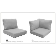 TK Classics Cushions BARBADOS-11a Gray Patio Furniture