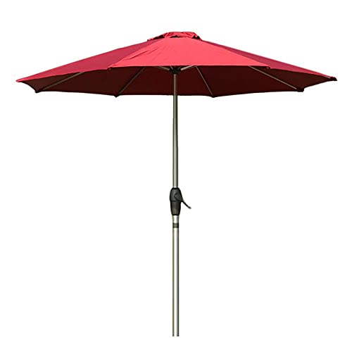 Parasol Umbrella Last Longer Outdoor Table Umbrella, 9ft Big Enough but Very Light Protective Cover, Weather-Resistant Aluminum Pole for Picnics