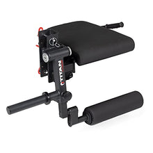 Titan Fitness Plate-Loaded Leg Curl and Extension Attachment Black