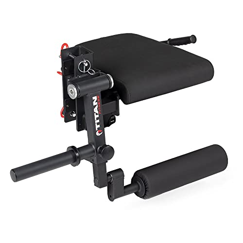 Titan Fitness Plate-Loaded Leg Curl and Extension Attachment Black