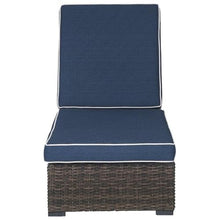 Signature Design by Ashley Grasson Lane Contemporary Chaise Lounge with Cushion Blue