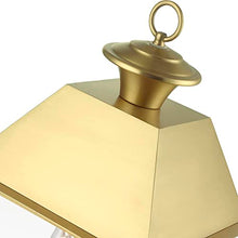Livex Wentworth 3 Light Large Outdoor Post Top Lantern 22 Inches Tall Natural Brass