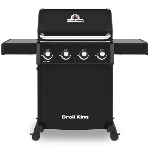 Broil King, 865057, Crown 410, Natural Gas (NG), 4-Burner, Black-410
