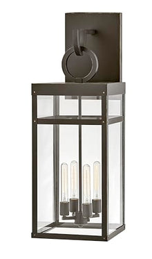 Hinkley Porter Grande Outdoor Wall Mount Lantern, Oil Rubbed Bronze