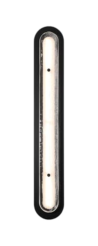 Eurofase Tramore LED Outdoor Wall Sconce – 38" Modern Black Exterior Wall Light for Porch & Patio, Wet-Rated, 2586 Lumens, Dimmable