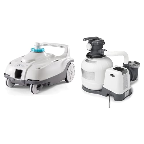 INTEX Krystal Clear 2,800 GPH Sand with Automatic Pool Vacuum Cleaner