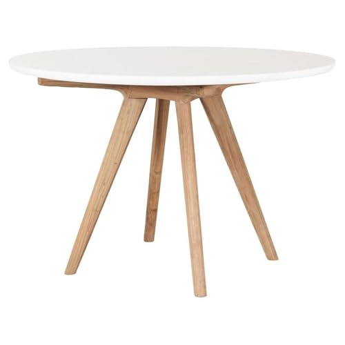 Seasonal Living Perpetual Viola Wood and Concrete Dining Table in Ebony White