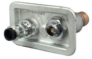 Woodford B76P-K Commercial Wall Hydrant Concealed In A Wall Box With Keyed Lock
