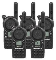 Motorola Solutions 5 Pack CLS1110 Two Way Radio Walkie Talkies Black