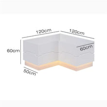 YUHUAWF Garden Bench Landscape Flower Bed Planting Trough Planter Box Planter Box with Bench