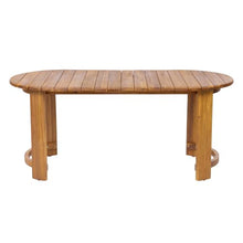 Christopher Knight Home Celia Acacia Wood Outdoor Dining Table, Patio Dinner Table for 6, 70" Oval Dining Table with Curved Leg Frame for Garden, Spacious Table for Patio Furniture Set, Teak