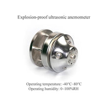 VWS002F Wind Speed Transmitter, Stainless Steel Ultrasonic Anemometer Direction Indicator Digital