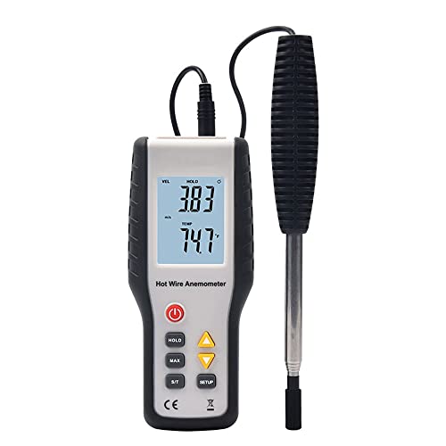 XARONF Wind Speed Gauges Anemometer Thermal Anemometer and Data Logger High Sensitivity Portable Measuring Instrument Tachometer