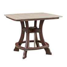 American Furniture Classics Five Piece Square Counter Height Dining Set Weatherwood/Tudor Brown
