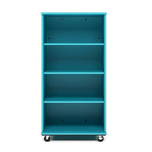 Tot Mate Mobile 60" Bookshelf with Whiteboard Back Ocean