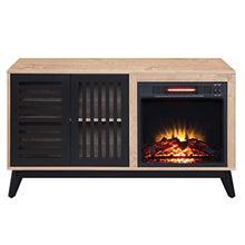 Furniture Fireplace in Oak & Espresso Finish