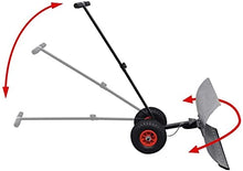 Snow Shovel Adjustable Wheeled Snow Shovel Pusher|Rolling Snow Plow Shovels Snow Removal Tool for Road Garden Snow Pusher (Size : Small) (Size : L)
