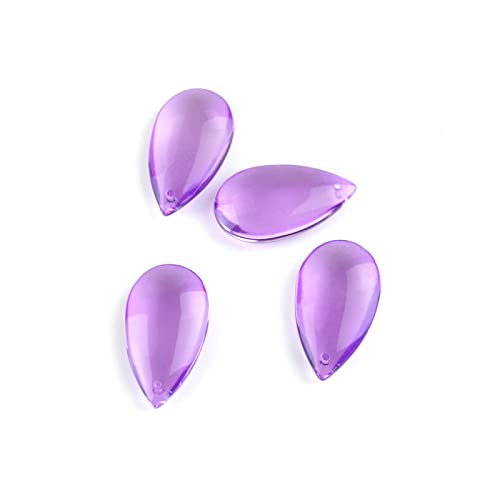 38mm/50mm Violet Water Drop Prisms for Lighting Crystal Chandelier Suncatcher Ornament Lighting Lamp Hanging Decoration,50mm 100pcs
