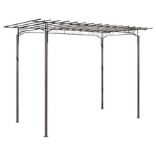 HKPWRBFG Garden Arbor Rose Arch, Durable Steel Structure, Silver