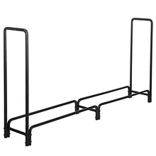 WXPWAMZ Firewood Holder Firewood Storage Rack Outoor Organizer Black Metal Firewood Storage Rack Holder Home Warehouse Wood Organize Shelf Indoor/Outdoor Firewood Rack,