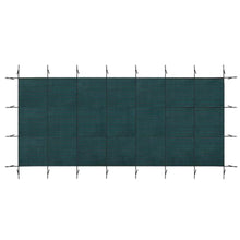 Reinforced Pool Safety Cover with 0.3mm mesh and Blocks pinecones for Concrete courtyards, Premium Swimming Pool Barrier with Adjustable Tension for Villa Gardens (Green-30x50ft)