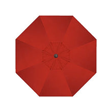 Treasure Garden 9ft Patio Umbrella - Outdoor Furniture Market Umbrella – Deluxe Auto-Tilt – Bronze Aluminum Frame (Sunbrella, Jockey Red)