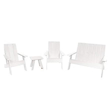 Highwood Italica Modern Adirondack 4pc Set White