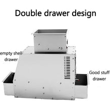 TsoLay Bird Feed Blown Shell Splitter, Electric Stainless Steel Grain Separator with Drawer and Discharge Guide Plate, Fan Speed Adjustable for Millet, Miscellaneous Grains, Melon Seeds