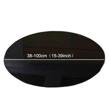 GPNVNHWQL 20'' Black Round Glass Table Top, 1/4" Thick, Tabletop Replacement For Dining Coffee Side Table, DIY Tabletop Tempered Glass(39.4"(100cm))