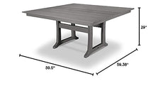 POLYWOOD® Dining Table, Slate Grey